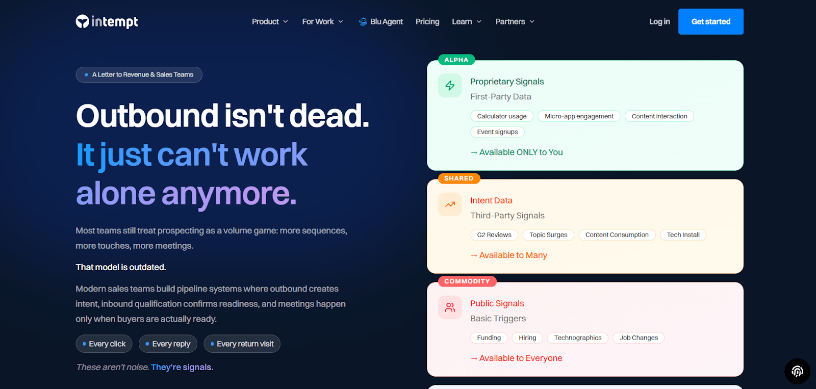 Intempt agentic sales platform